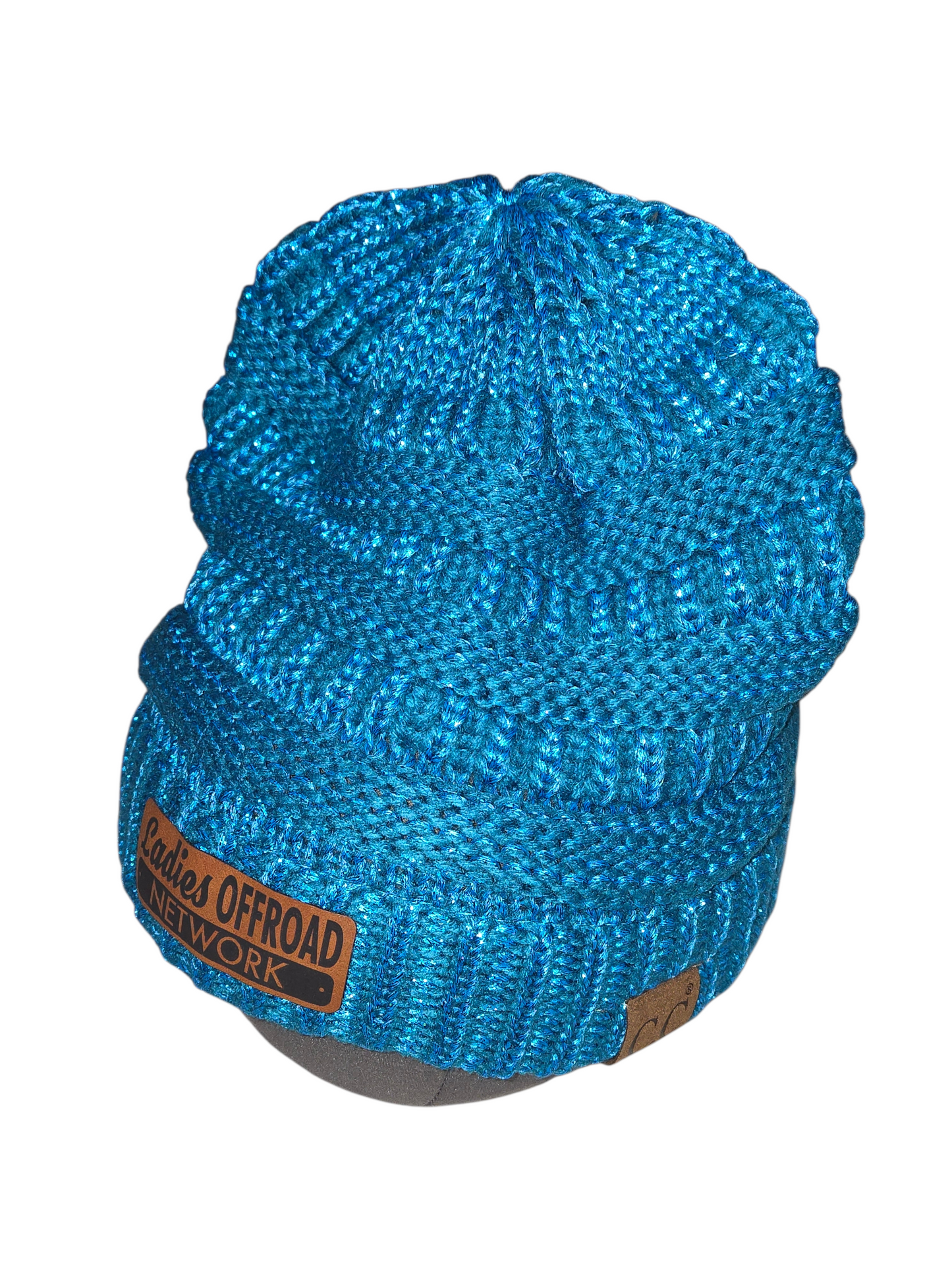 Ladies Offroad Network Teal Sparkle Beanie