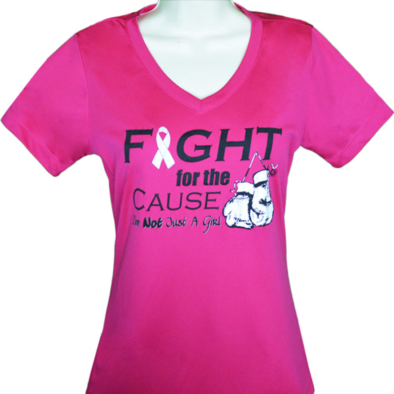 I'm Not Just a Girl Fight For the Cause Pink Shirt