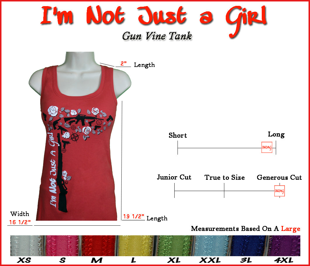 I'm Not Just a Girl Gun Vine Tank