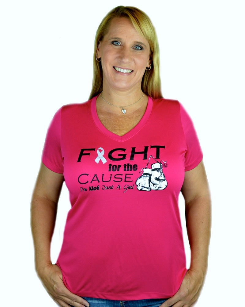 I'm Not Just a Girl Fight For the Cause Pink Shirt