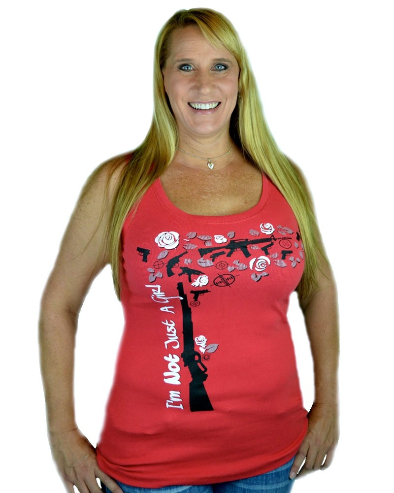 I'm Not Just a Girl Gun Vine Tank