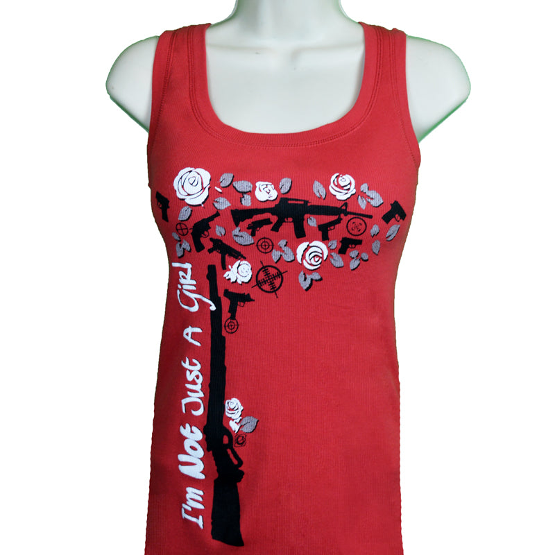I'm Not Just a Girl Gun Vine Tank