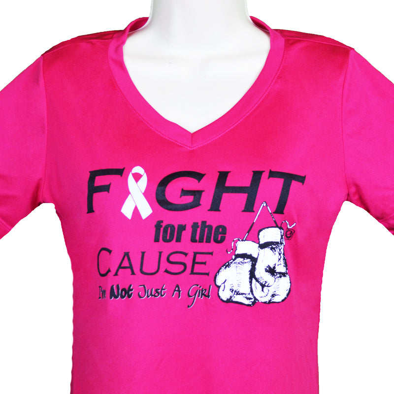 I'm Not Just a Girl Fight For the Cause Pink Shirt