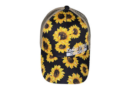 Ladies Offroad Network Sunflower Pony Tail Hat