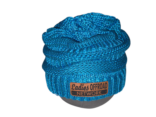 Ladies Offroad Network Teal Sparkle Beanie